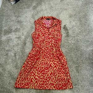 Brand new size small pink and beige cheetah print dress